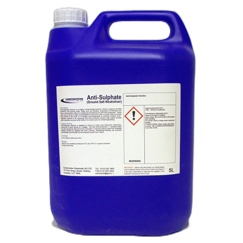 5L container of Anti-Sulphate (Ground Salt Neutraliser)