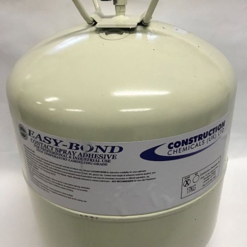 17.5kg Pressurised Canister of Easy-Bond Spray Contact Adhesive