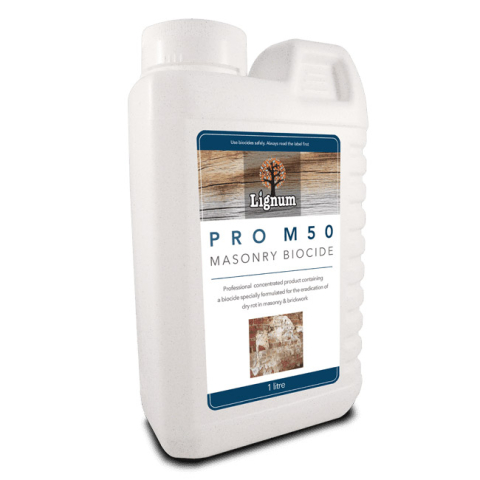 1L container of Lignum Pro M50 Masonry Biocide