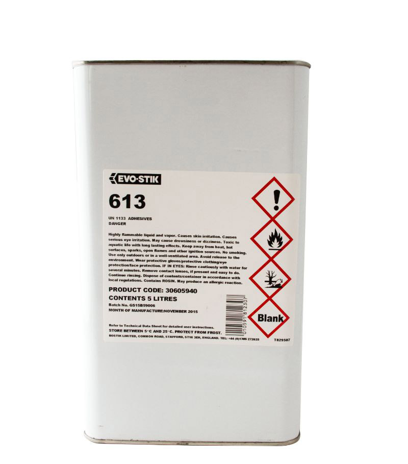 5L tin of Evo-Stik 613 Contact Adhesive