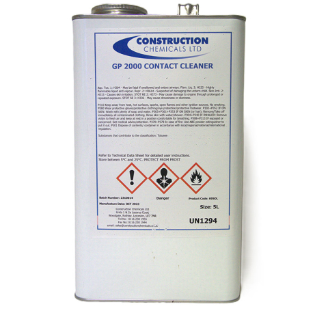 5L tin of GP 2000 Contact Adhesive Cleaner
