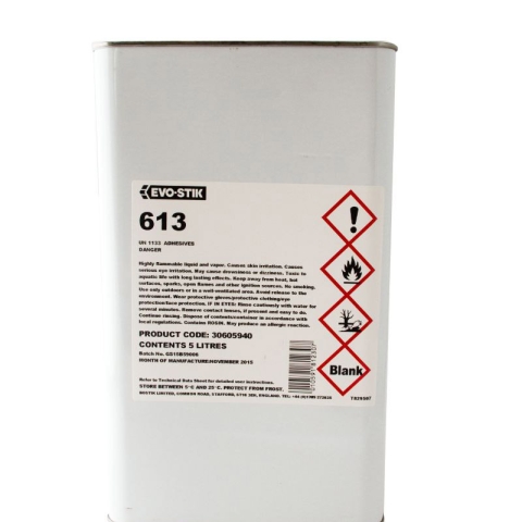 5L tin of Evo-Stik 613 Contact Adhesive