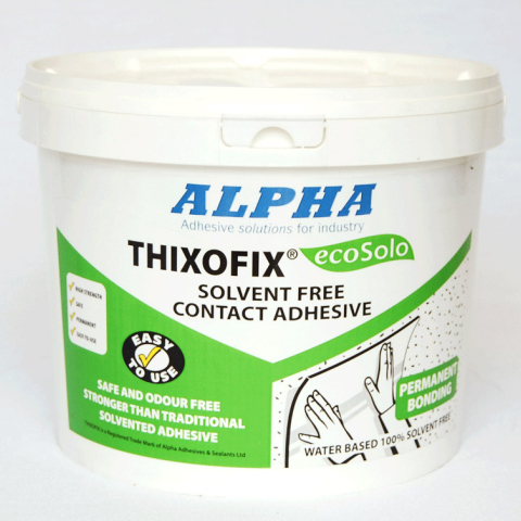 5 litre container of Thixofix Solvent Free Contact Adhesive