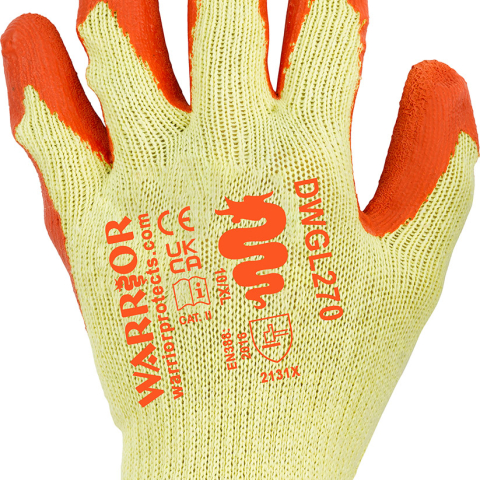 A Latex Glove in Orange